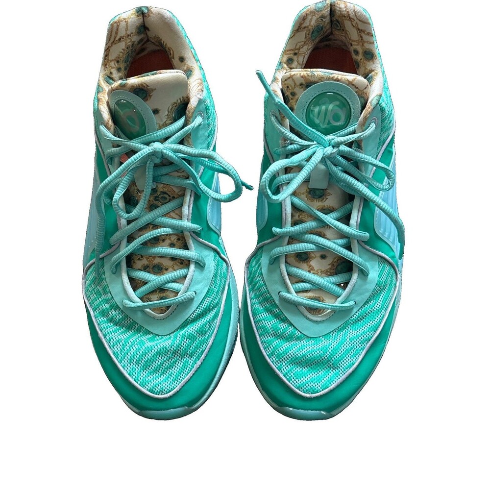 Nike KD 16 WANDA Mint Foam Metallic Sliver Sz 10 EUC